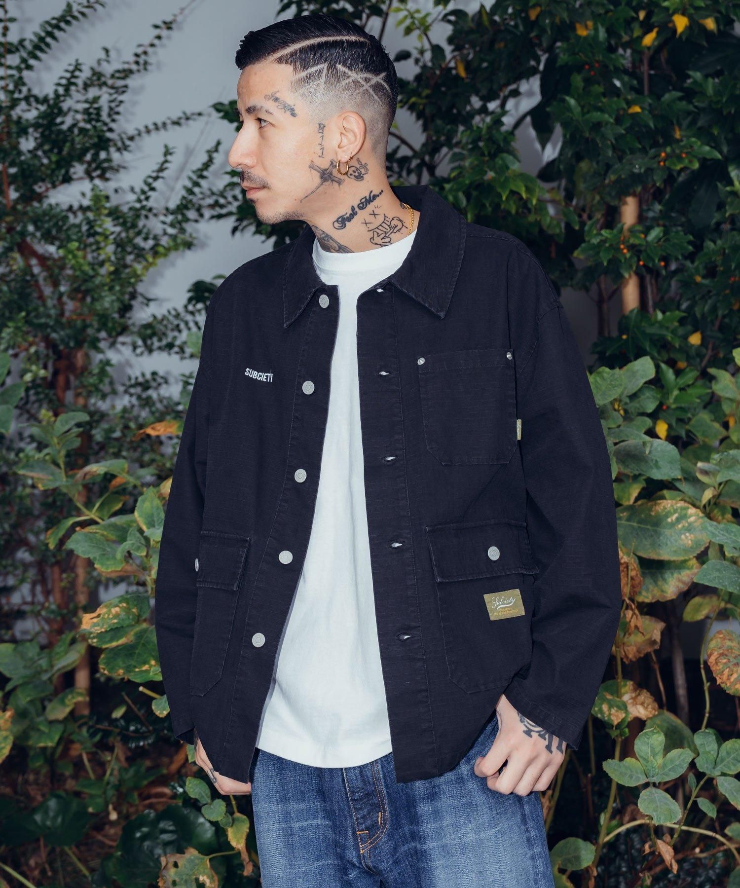 ★17　1104545 サイドアクリル仕様 Utility shirt jacket - Subciety Online Store