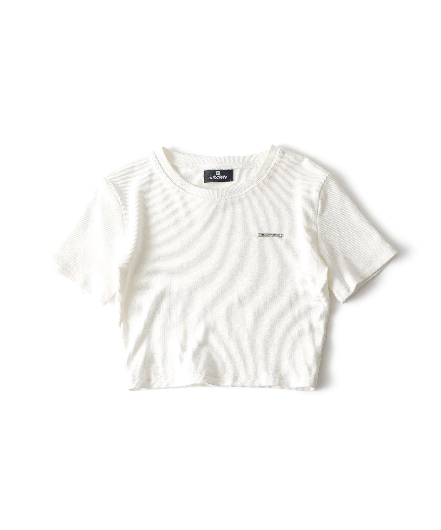 tシャツ Brass logo rib tops「WOMEN」 レディース Brass logo rib tops (WOMENS) - Subciety Online Store
