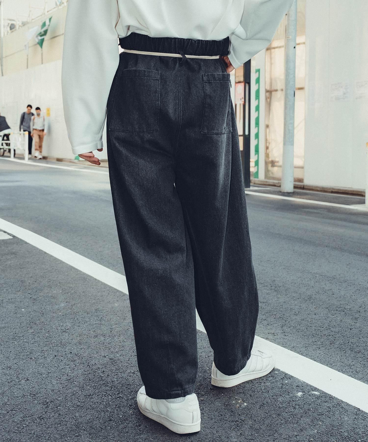 Sea様 Light denim wide pants - Subciety Online Store