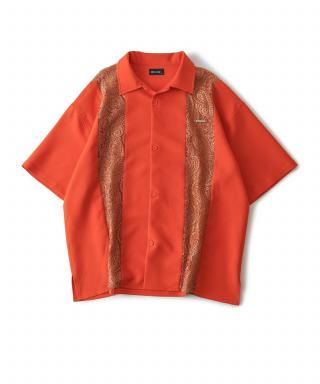 Lace panel shirt