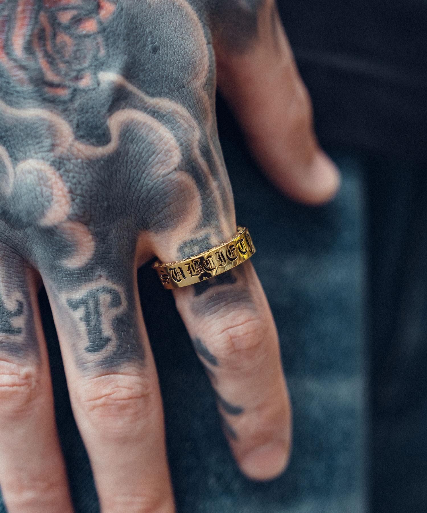 アクセサリー Subciety BRASS RING-CREST Brass ring-crest- - Subciety Online Store