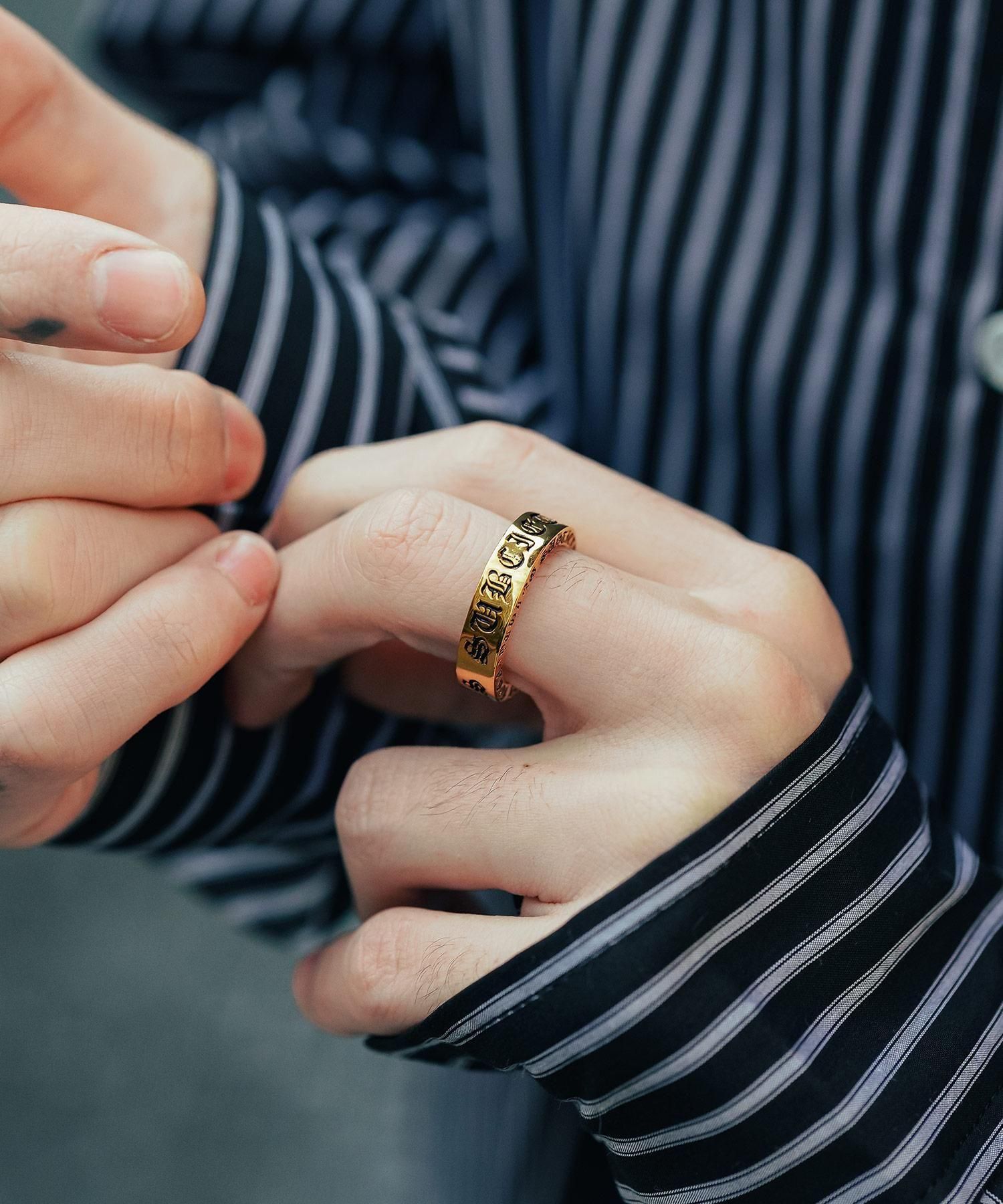 アクセサリー Subciety BRASS RING-CREST Brass ring-crest- - Subciety Online Store