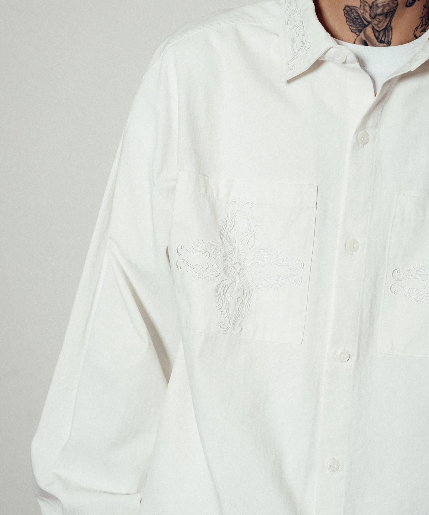 ☆M☆Ｈ☆ Embroidery shirt - Subciety Online Store