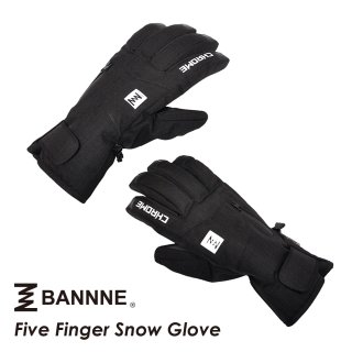 BANNNE(バンネ) BNS-G01M 大人 五本指 グローブ 高機能防水透湿インサートフィルム DRI VENT採用 手袋