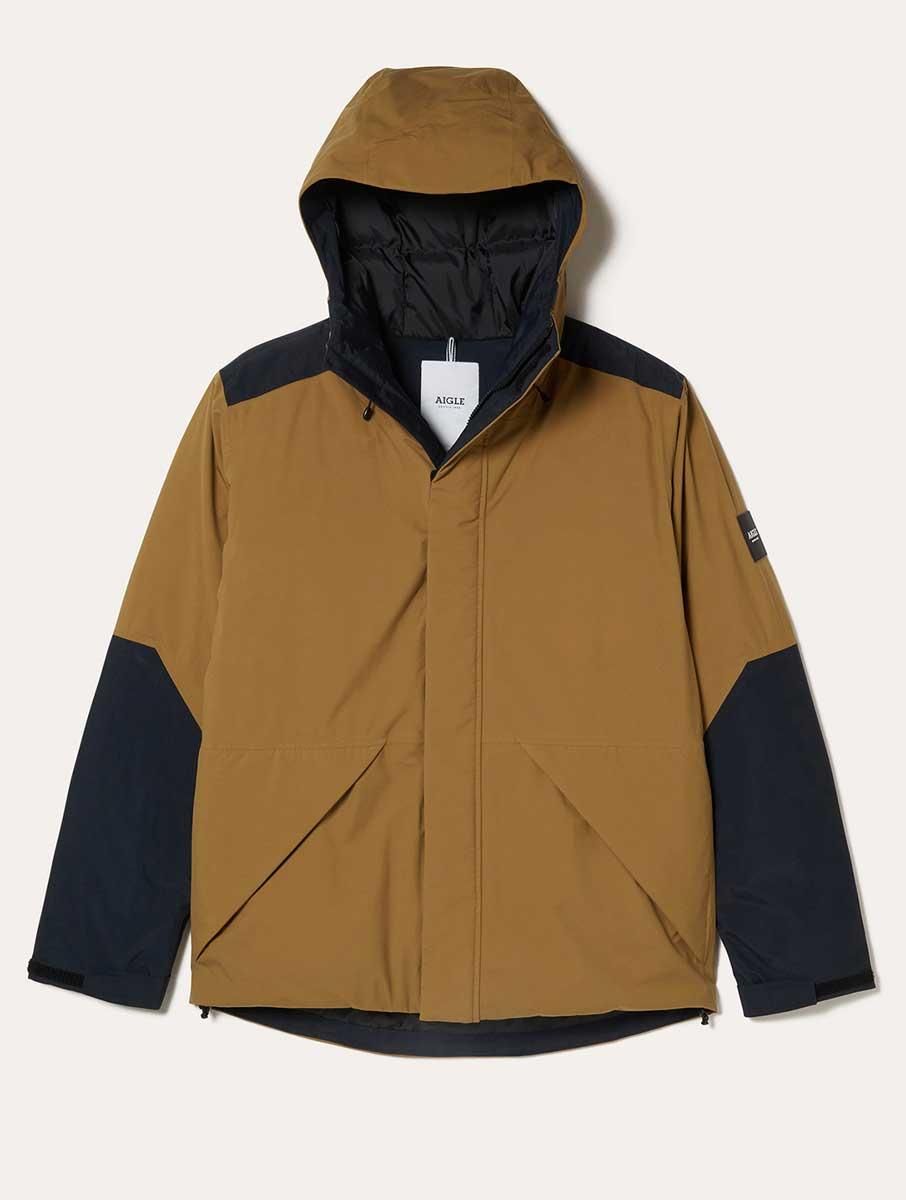 エーグル CHANTELOUP SHORT DOWN JACKET フード