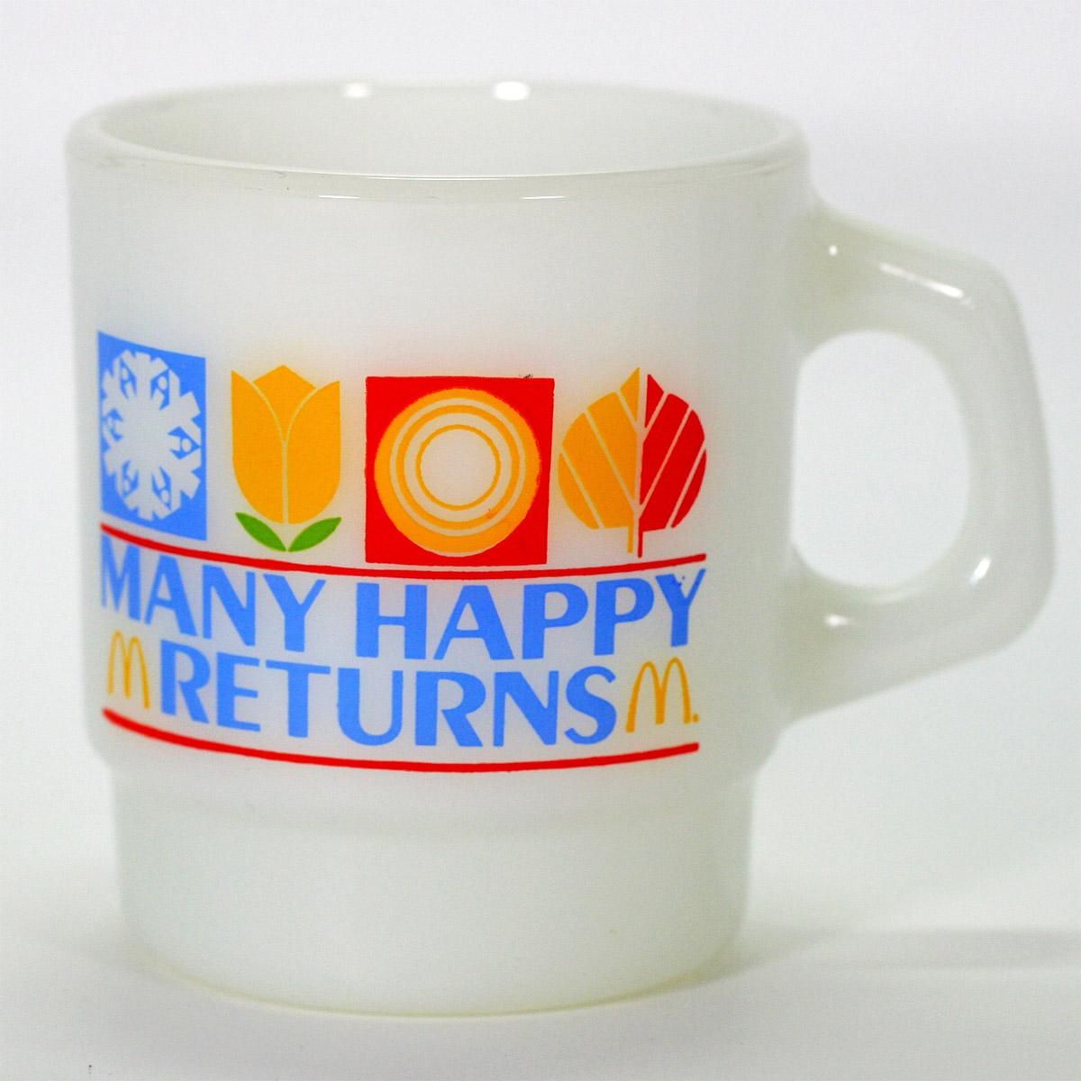 ファイヤーキング McDonald’s￼ マグカップ ミルクガラス製 2個セット Amazon.co.jp: Fire-King ファイヤーキング マクドナルド マグ 2