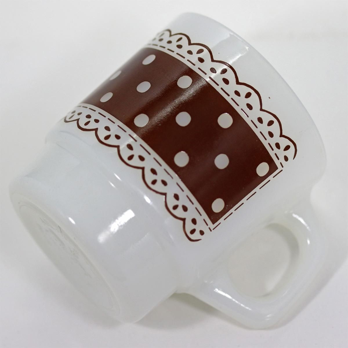 ファイヤーキング レースドットマグ茶 - ファイヤーキングとスヌーピー