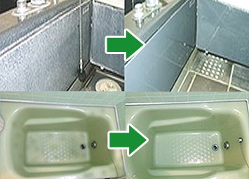 デリケートな浴槽などの素材も傷めることなく汚れを除去