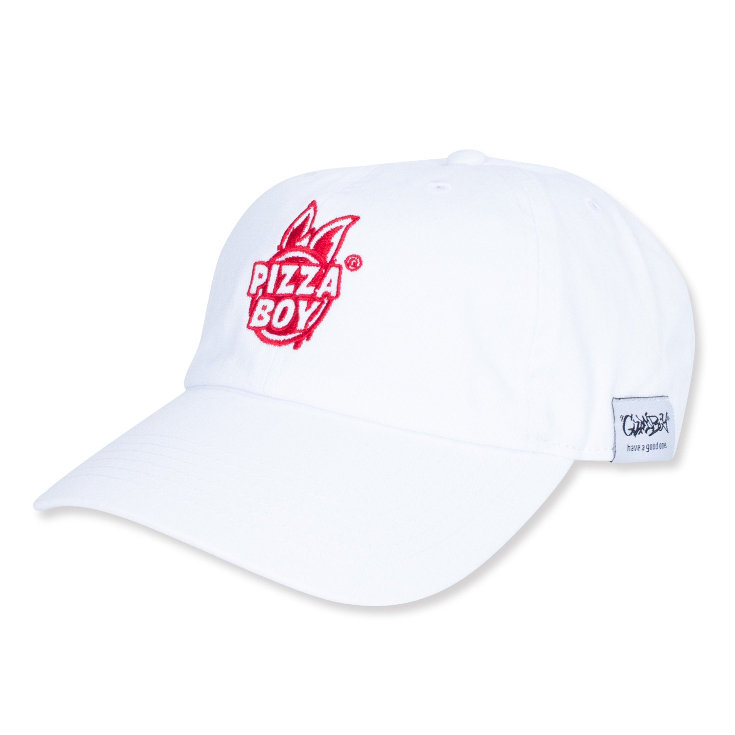 <img class='new_mark_img1' src='https://img.shop-pro.jp/img/new/icons8.gif' style='border:none;display:inline;margin:0px;padding:0px;width:auto;' />PIZZA BOY LOGO CAP WHITE