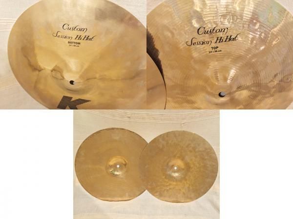 パーカッション・打楽器 k costom session hat \"14 Zildjian K Custom Session HiHat 14 pair [NKZL14CSHH