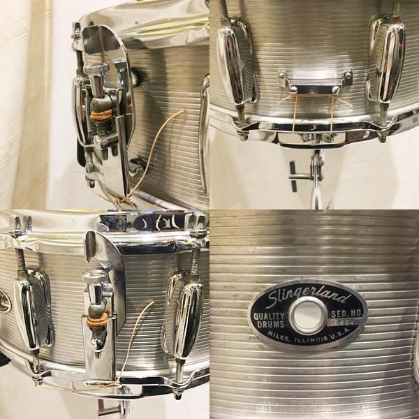 ビンテージ】SLINGERLAND / 70's ALUMINUM SNARE 14