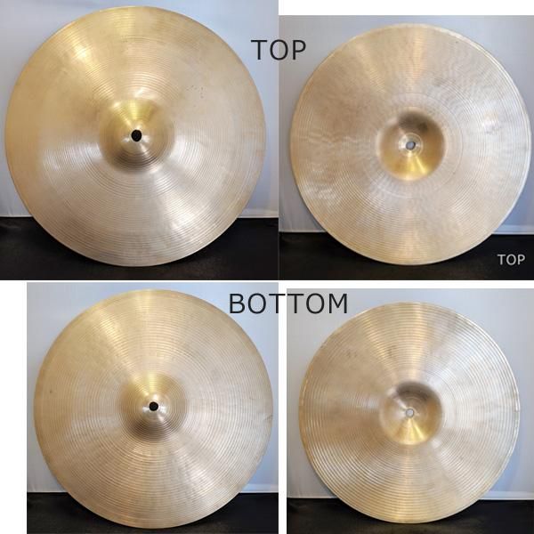 VINTAGE 1970's A  New Beat Hihat 14'' Pair [835g/1240g] Zildjian (ヴィンテージ やや使用感あり)