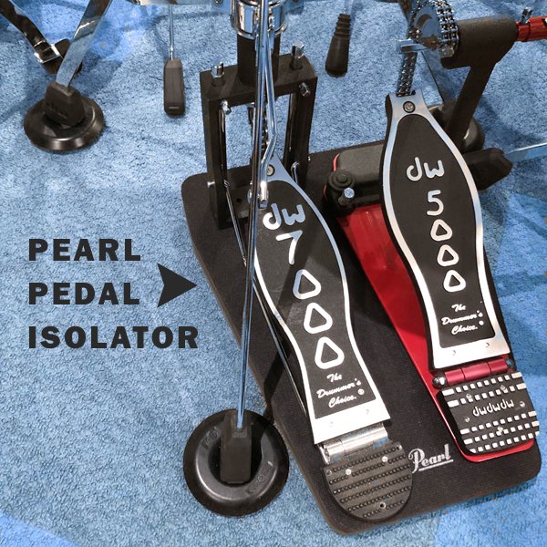 PEARL / PEDAL ISOLATOR ペダル用防振マット （シングル or ツイン 
