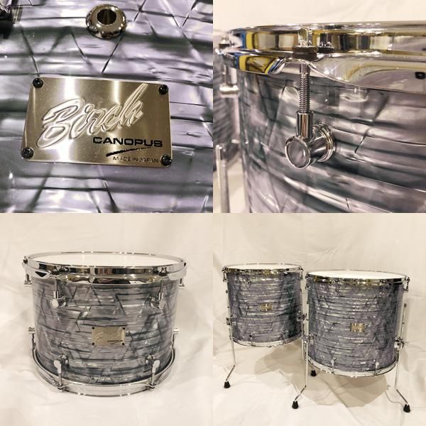 中古】CANOPUS / BIRCH 24BD.13TT.16&18FT 4点セット【送料目安 中古】CANOPUS / BIRCH 24BD.13TT.16&18FT 4点セット【送料目安