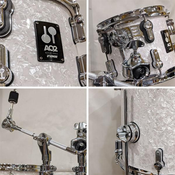 Sonor AQ2 Maple Martini Kit 4pc Shell Pack - White Pearl