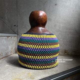 ブラジル　パーカッション　シェケレ ブラジル直輸入】 シェケレ / Dinho(ジーニョ) B【送料目安:M