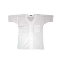 白半袖鯉口シャツ (大人用) 3Lサイズ