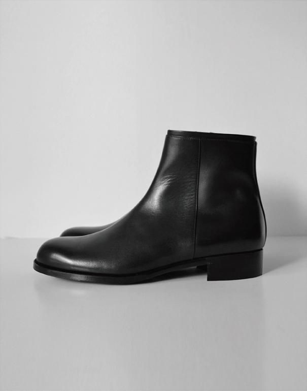 forme side zip boots black Promenade limited model