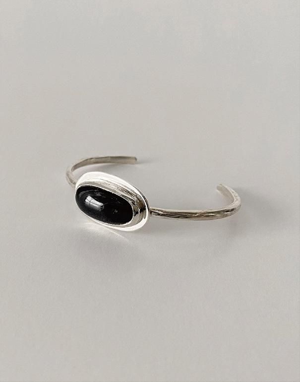 accessories mau サファイア/台付き silver bangle