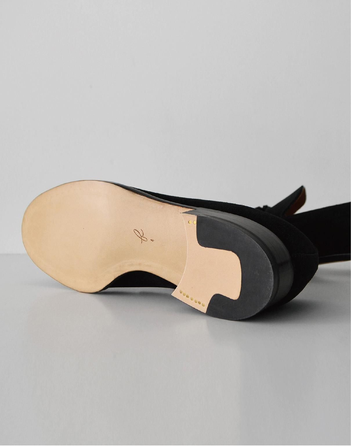 【試着のみ】forme フォルメ Suede Tassel loafer forme Suede Tassel loafer plain toe black