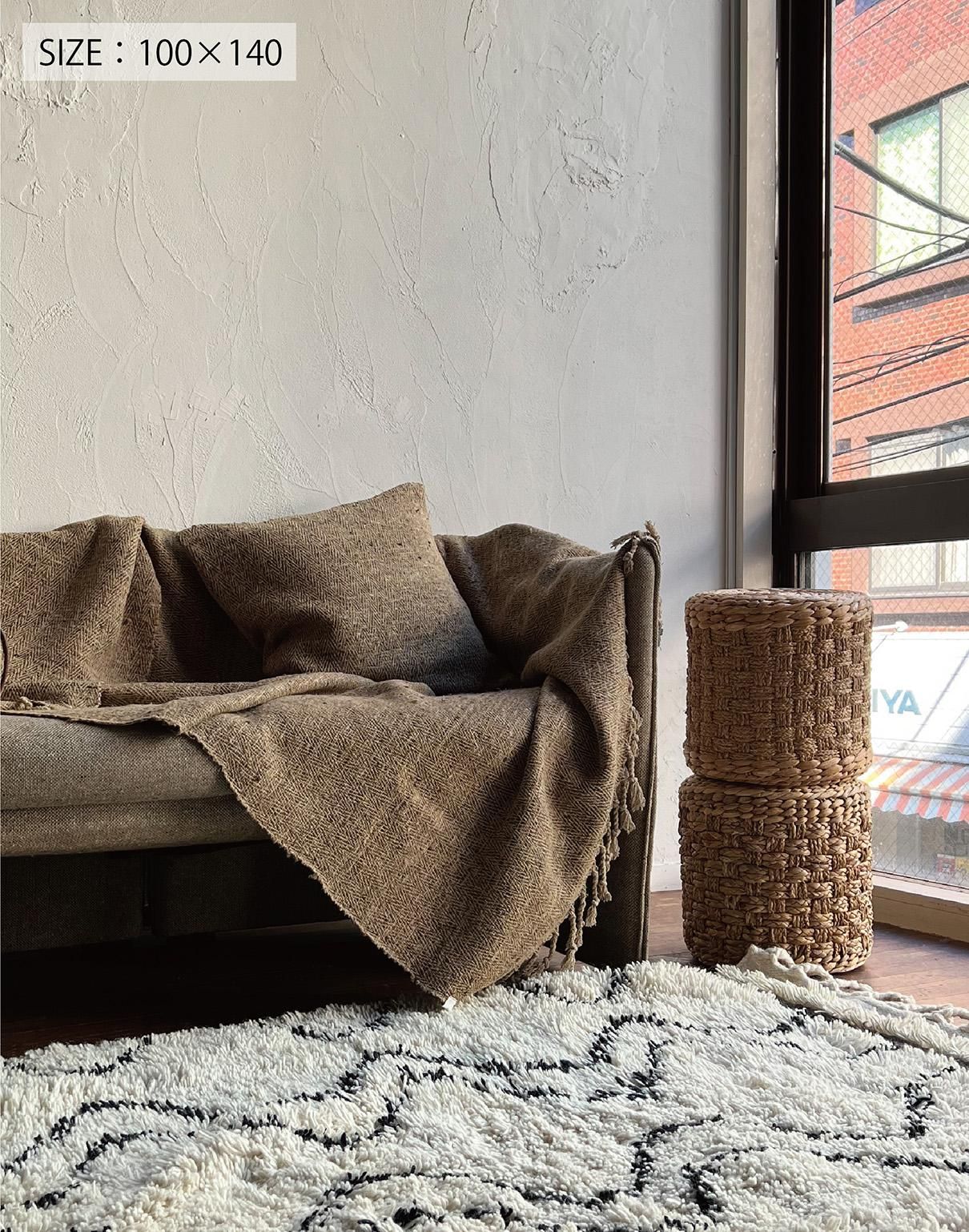 Suno＆Morrison Shaggy Wool Rag