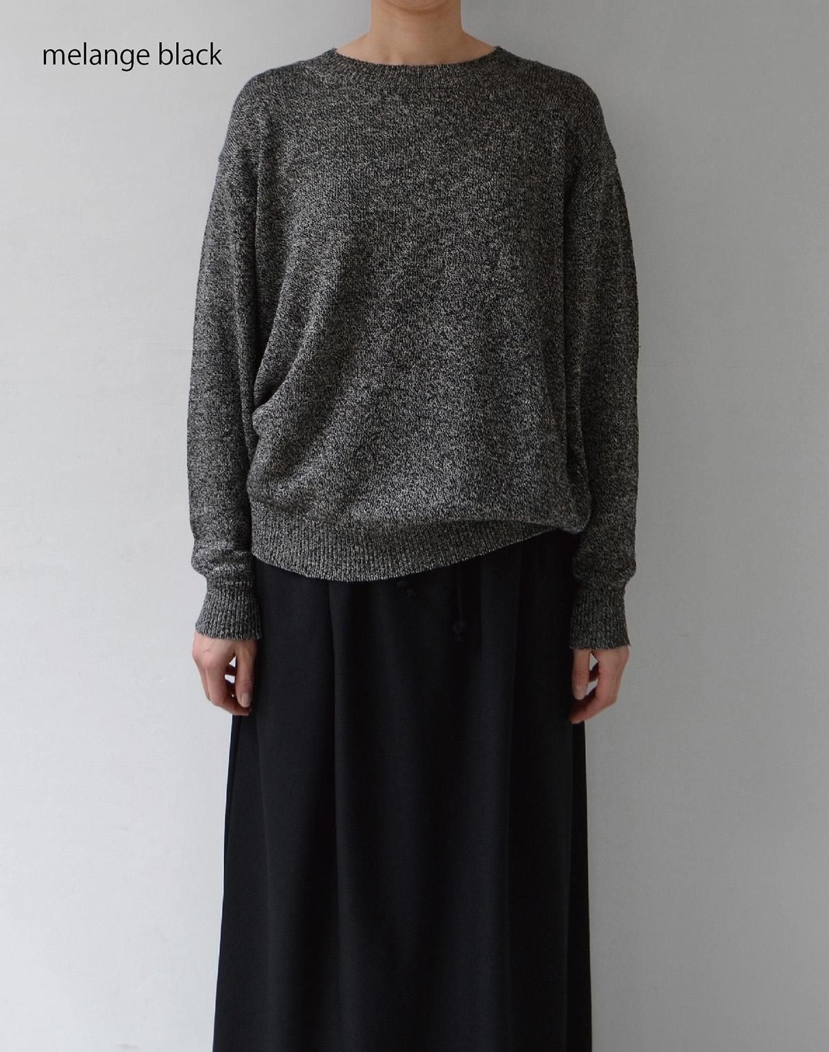 WIRROW / ウィロウ | 2023SS | Linen silk knit pullover リネン