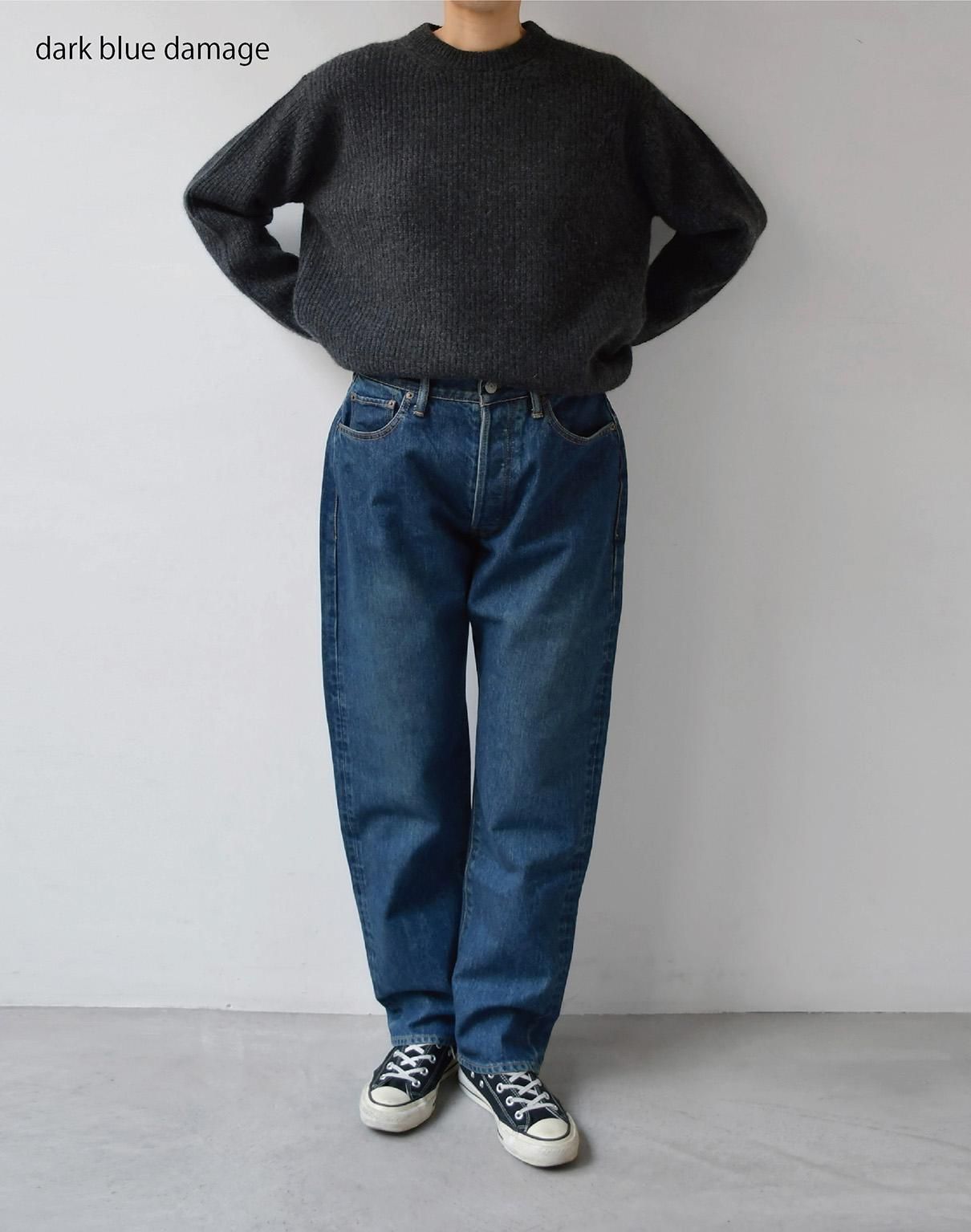 CIOTA ストレートデニム light blue damage