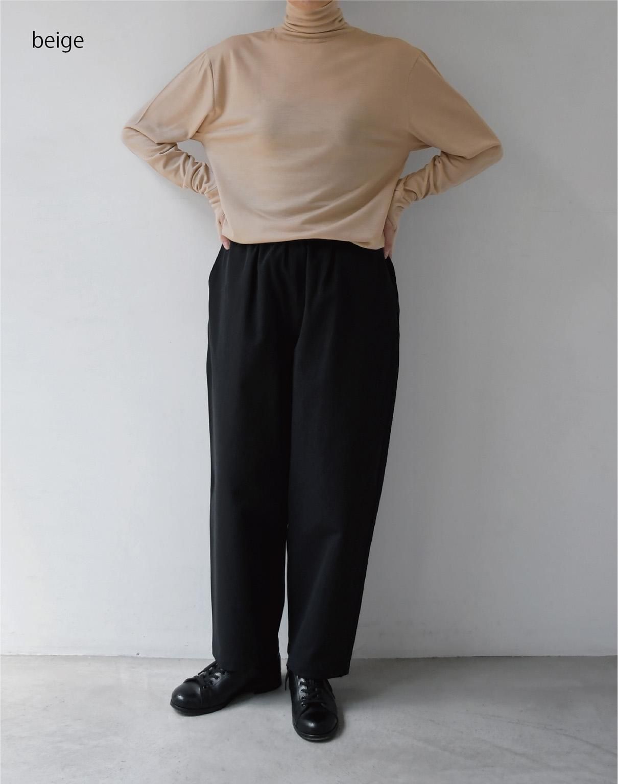 ALWEL TURTLE NECK TOP / ウールタートルネックカットソー | YOCA
