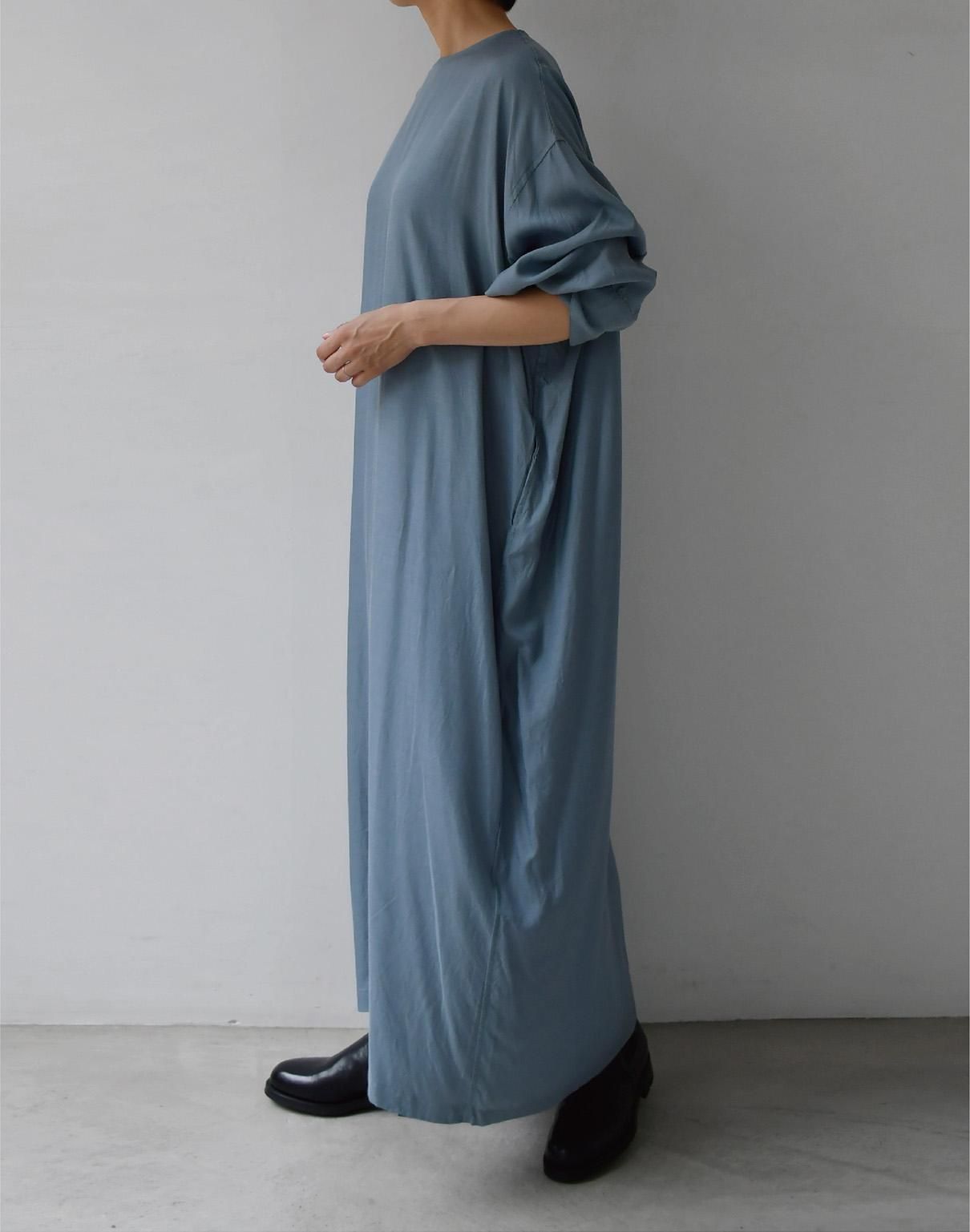 WIRROW cupro cotton crew neck dress WIRROW cupro cotton crew neck dress