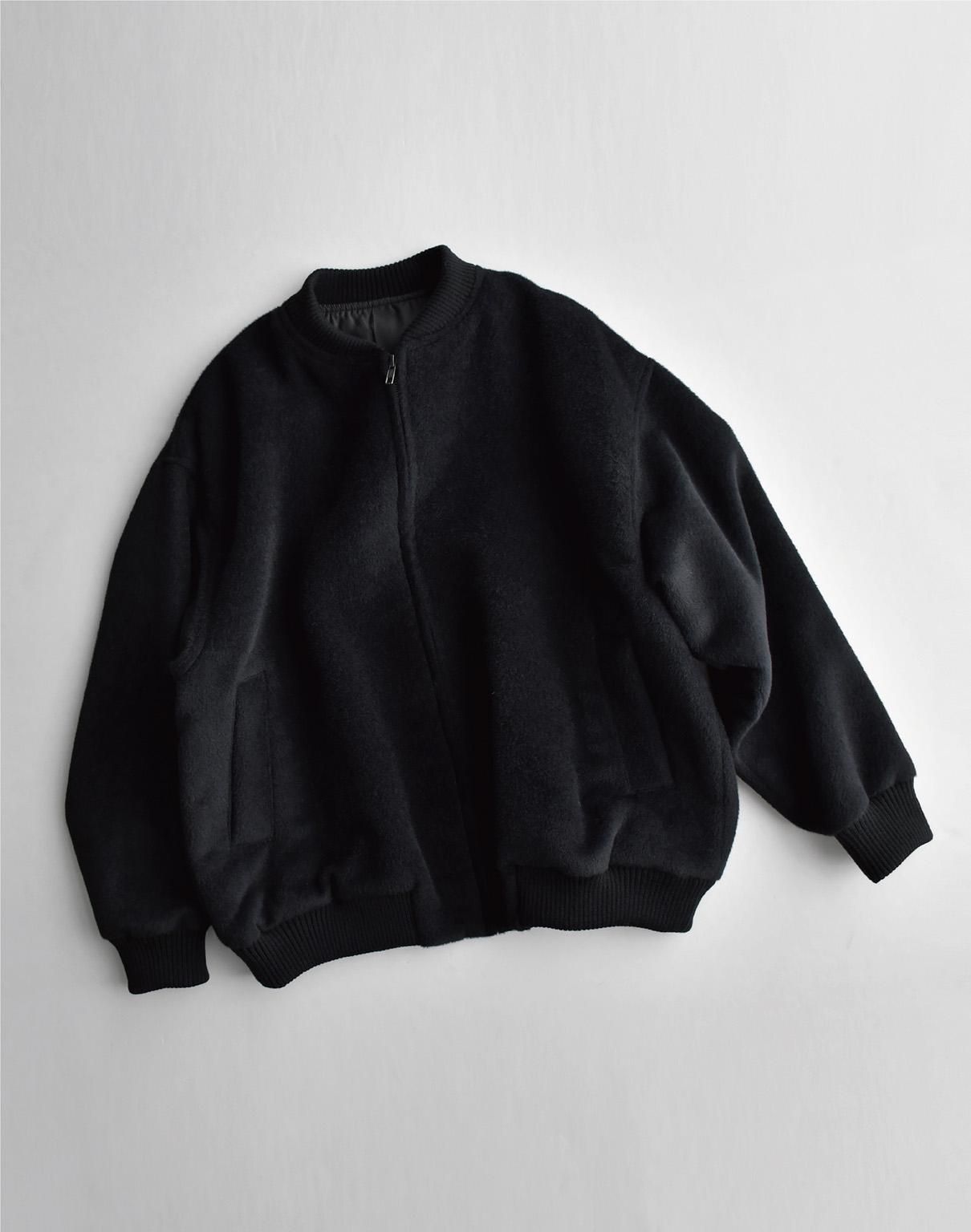 WIRROW alpaca wool blouson black