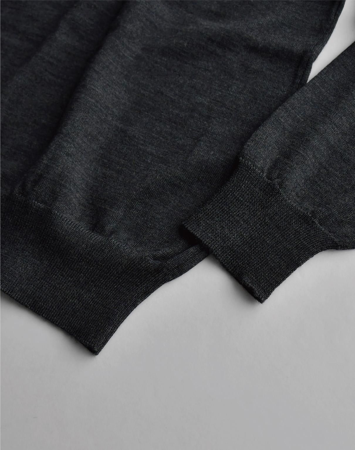 WIRROW turtle neck knit pullover charcoal gray