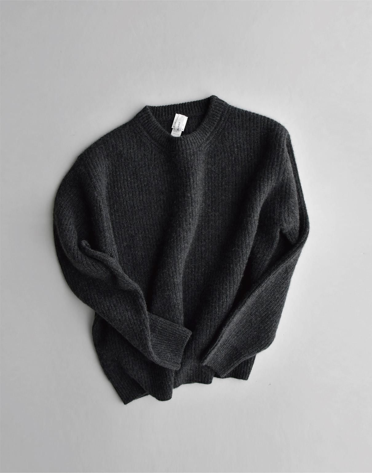 YAECA カシミヤニットクルー d.gray YAECA カシミヤニットクルー d.gray