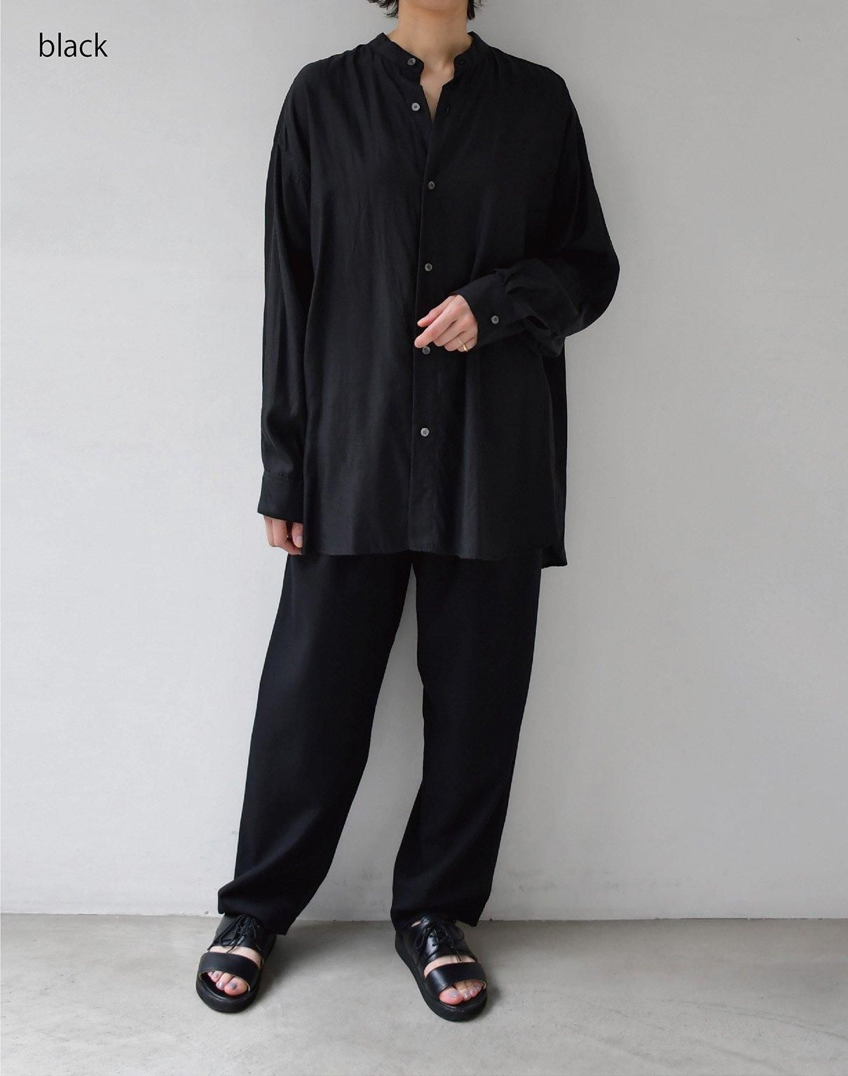 WIRROW/Cupro cotton caftan shirt 24SS