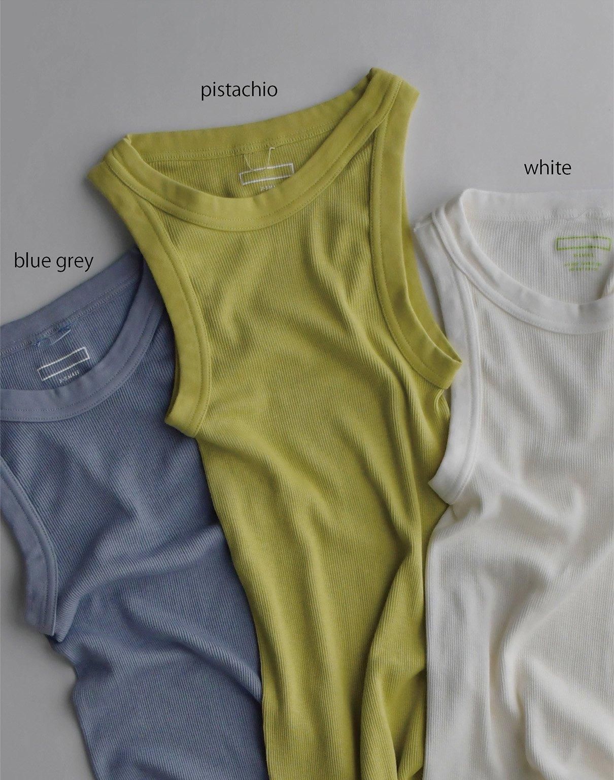 Ohh! cotton silk rib tanktop 全3色 Ohh! cotton silk rib tanktop 全3色