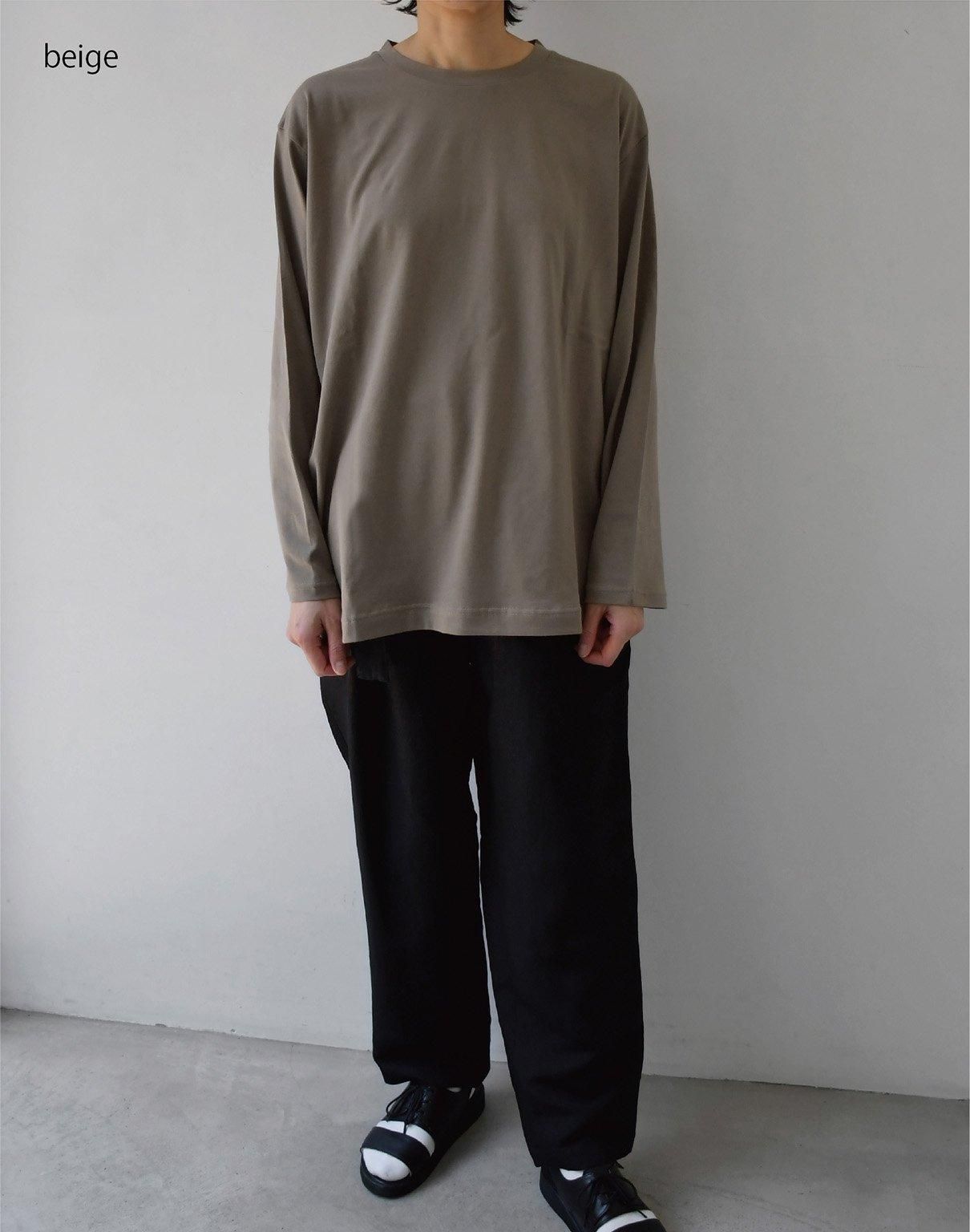 WIRROW long sleeve cut&sewn dark gray WIRROW long sleeve cut&sewn dark gray