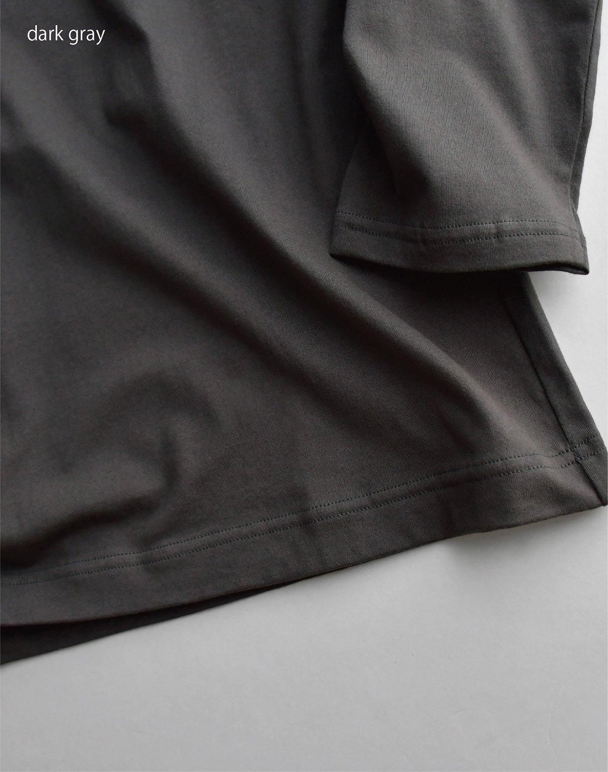 WIRROW long sleeve cut＆sewn dark gray