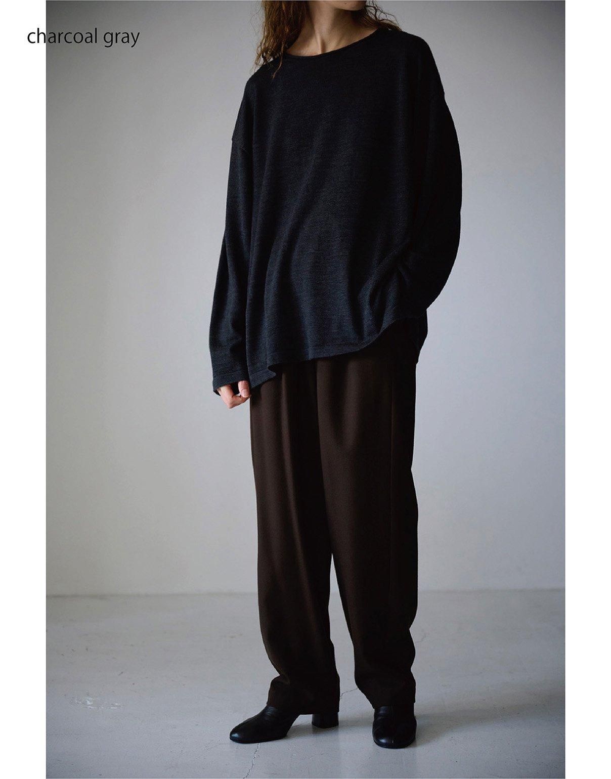 WIRROW boat neck knit pullover WIRROW boat neck knit pullover