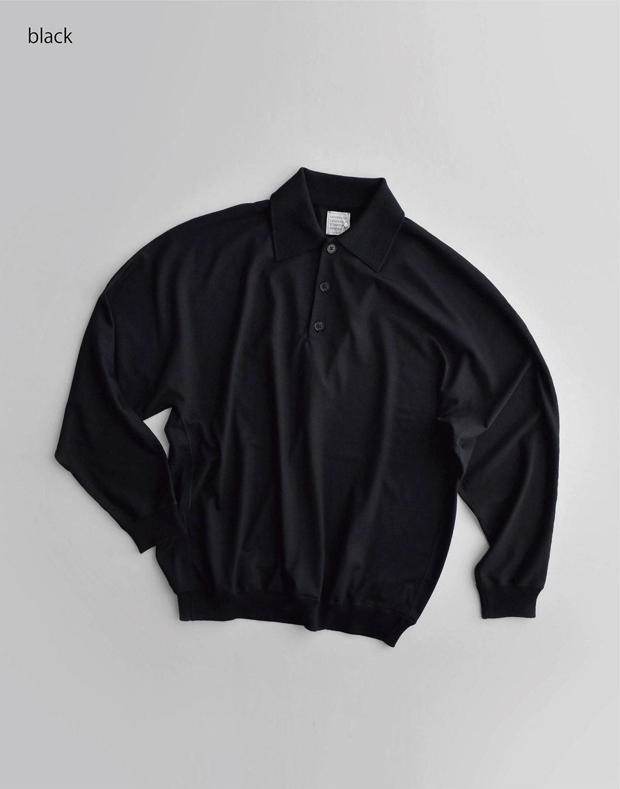 GGG dolman sleeve knit-polo black