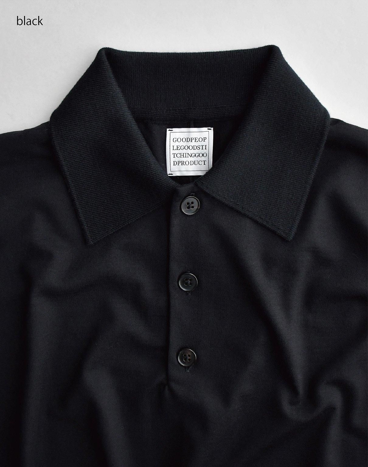 GGG dolman sleeve knit-polo black