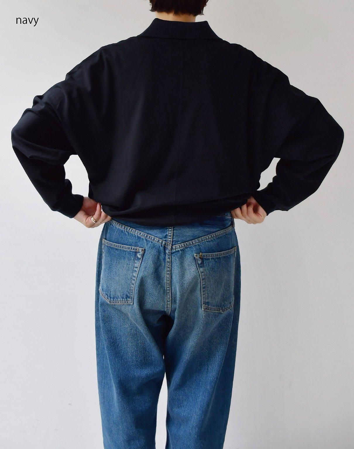 GGG dolman sleeve knit-polo black