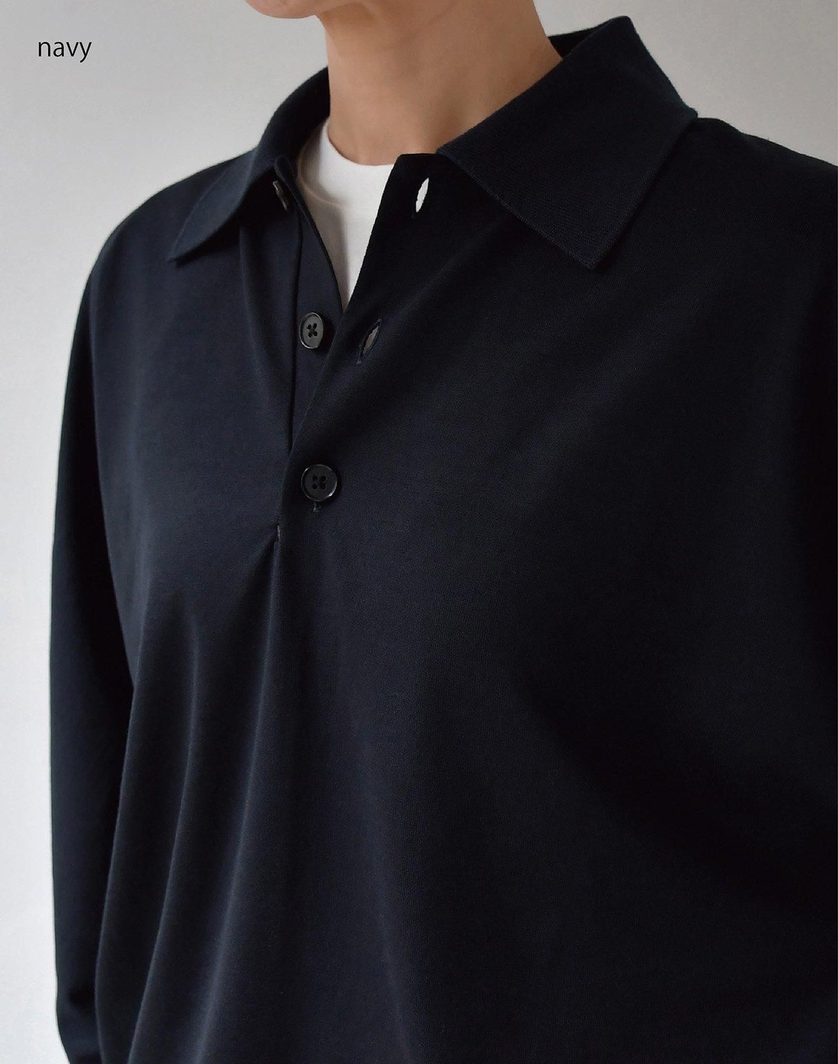 GGG dolman sleeve knit-polo black