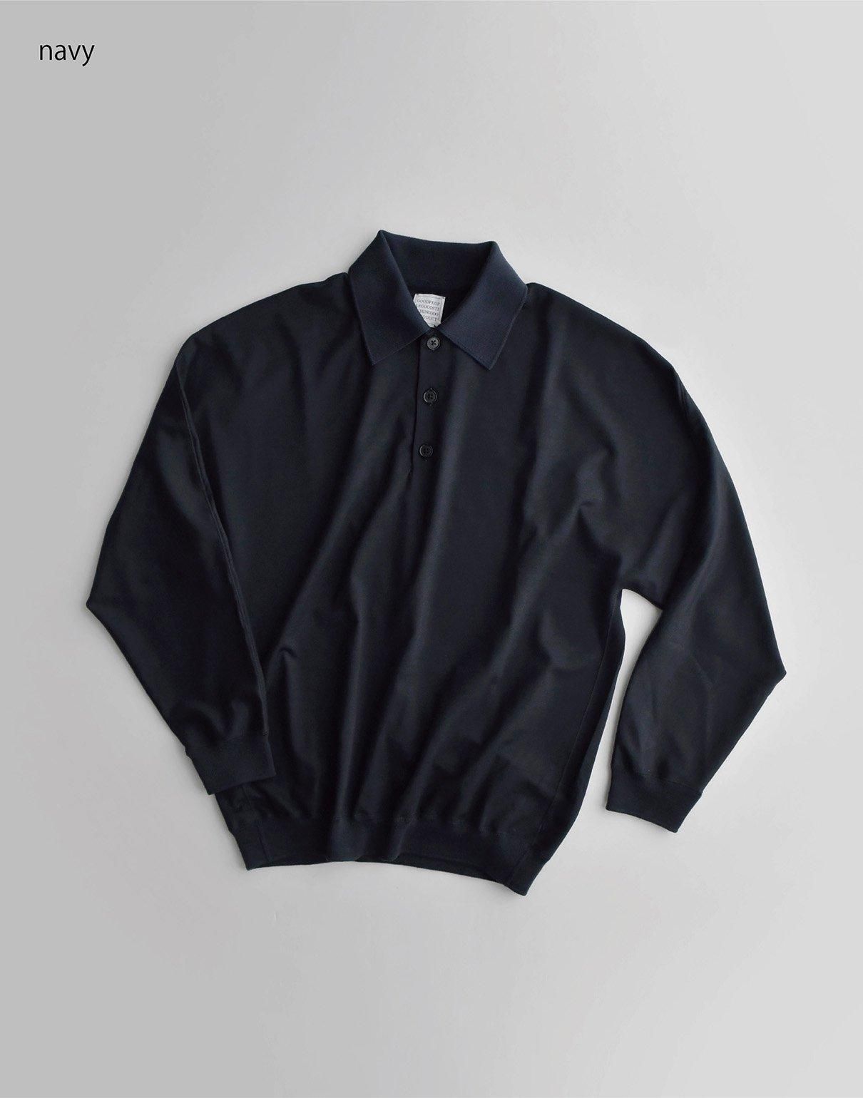 トップス GGG Dolman Sleeve Knit Polo GGG dolman sleeve knit-polo navy