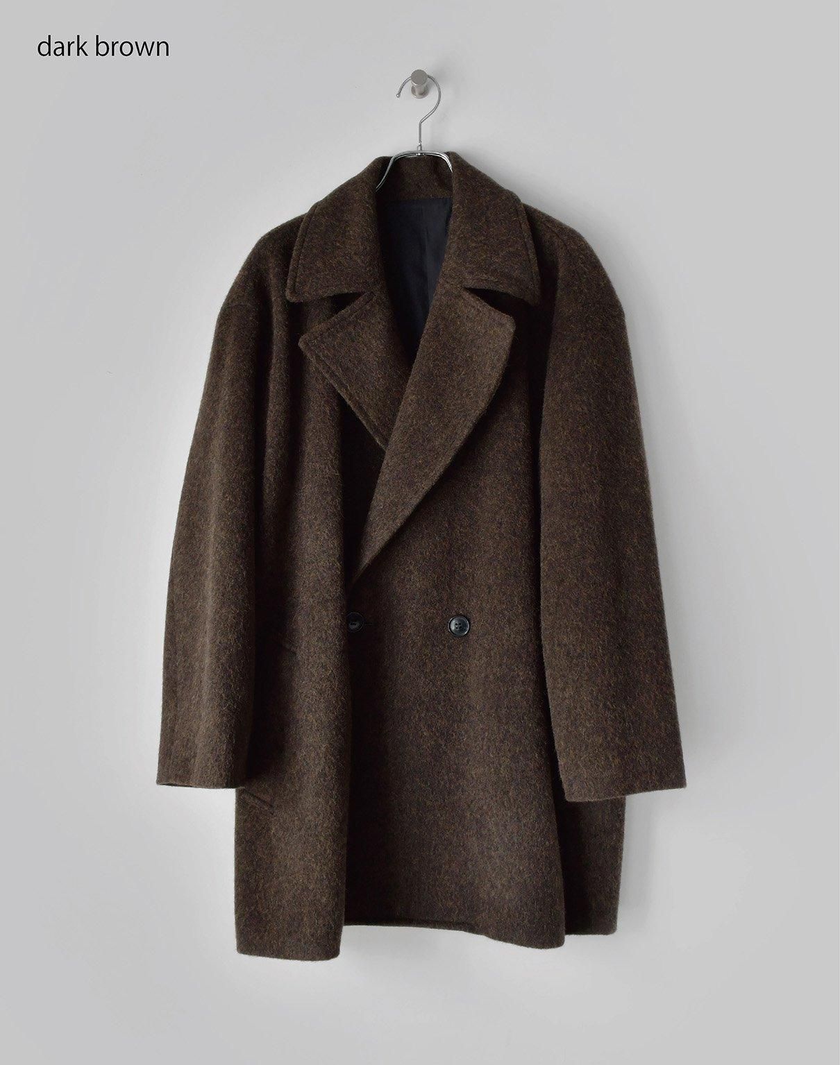 wirrow ダブルブレステッドオーバーコート