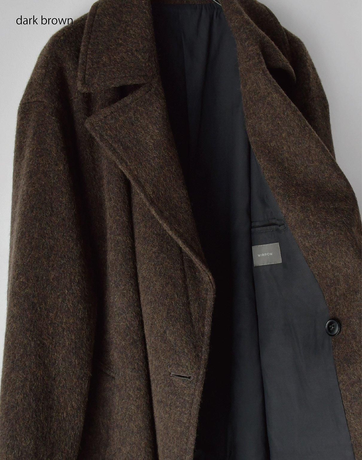 WIRROW Shetland twill middle over coat Grage