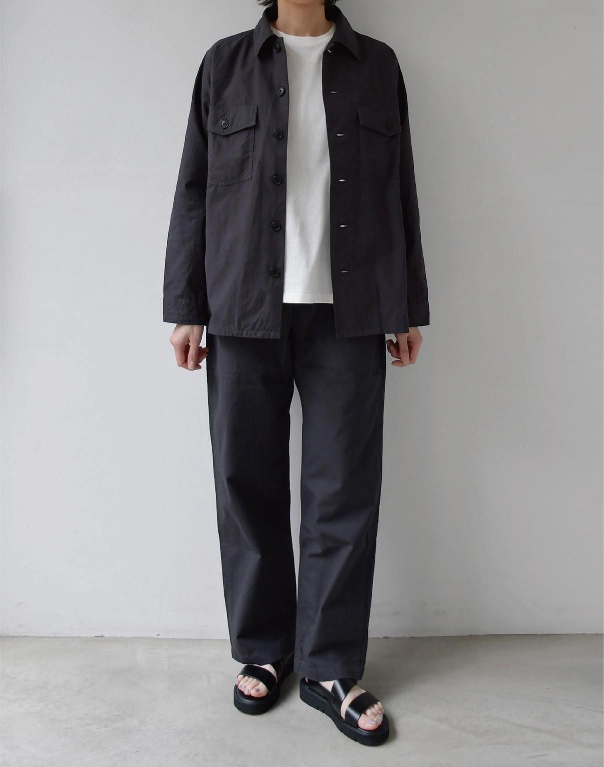 YAECA ベイカーシャツ YAECA LIKE WEAR ベイカーシャツ charcoal