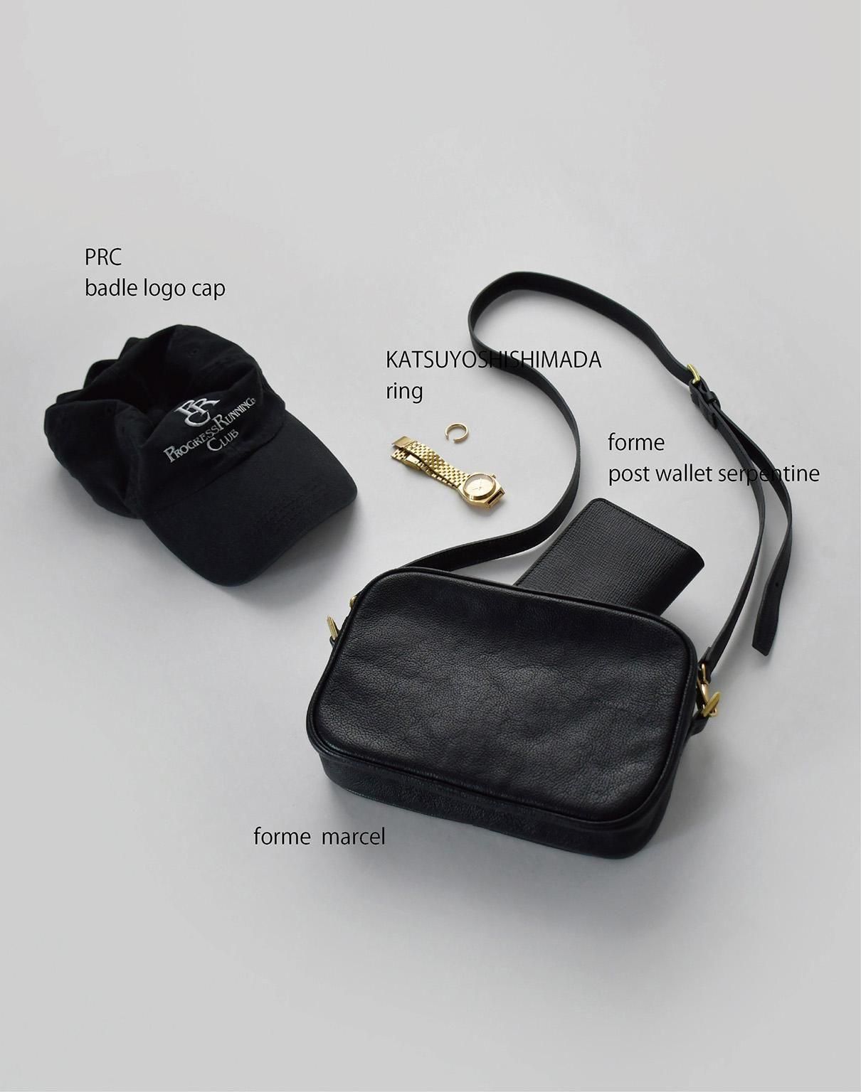 forme post wallet serpentine black
