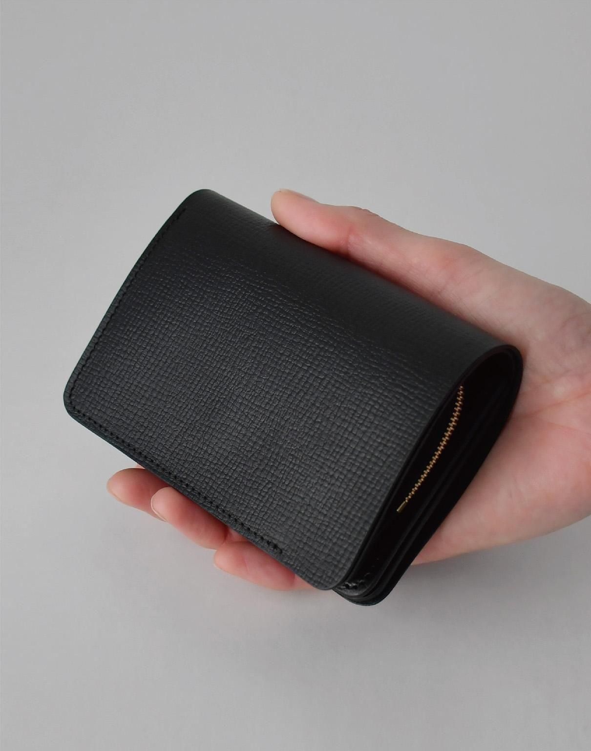 DIGAWEL : THREE-FOLD PURSE / BLACK | aulico