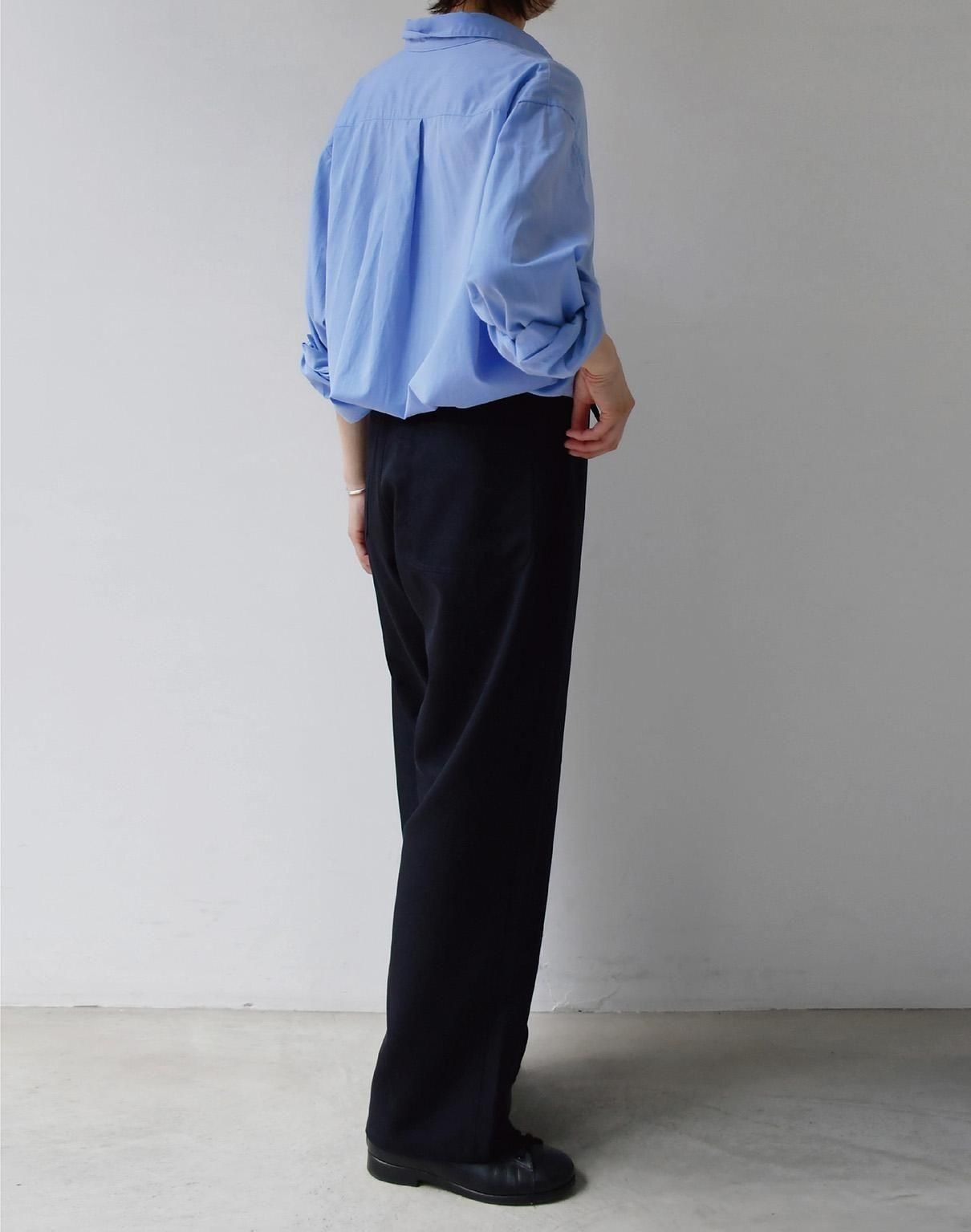 awasa wool gabardine day off trousers navy