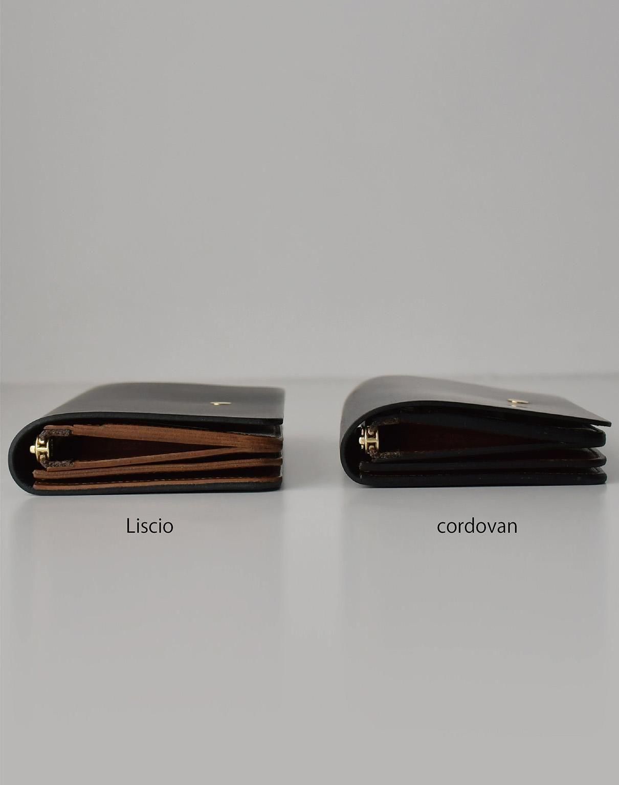 forme Hand wallet cordovan × DOUBLE black