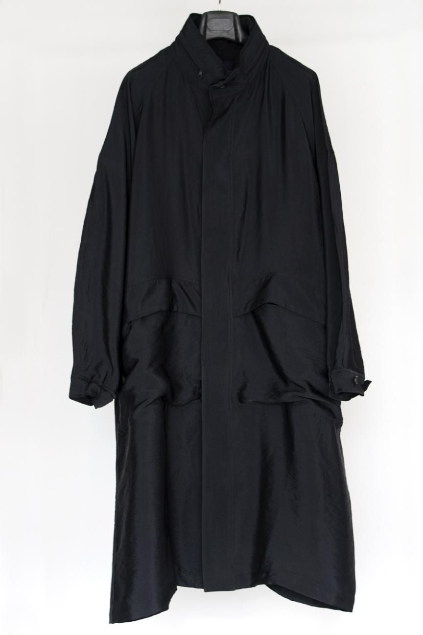RAINMAKER OVERSIZED MILITARY COAT /BLACK 24fm.ps
